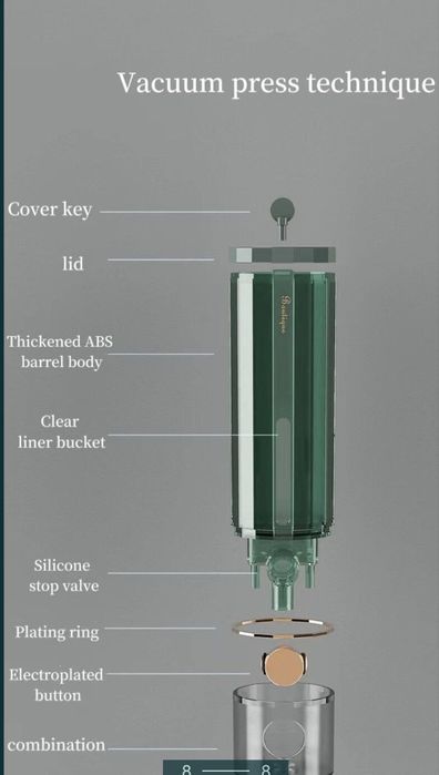Диспенсер / дозатор для жидкого мыла механический подвесной в ванну
