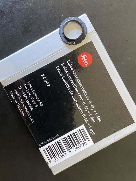 Leica M10/11 +1 Diopter (novo)