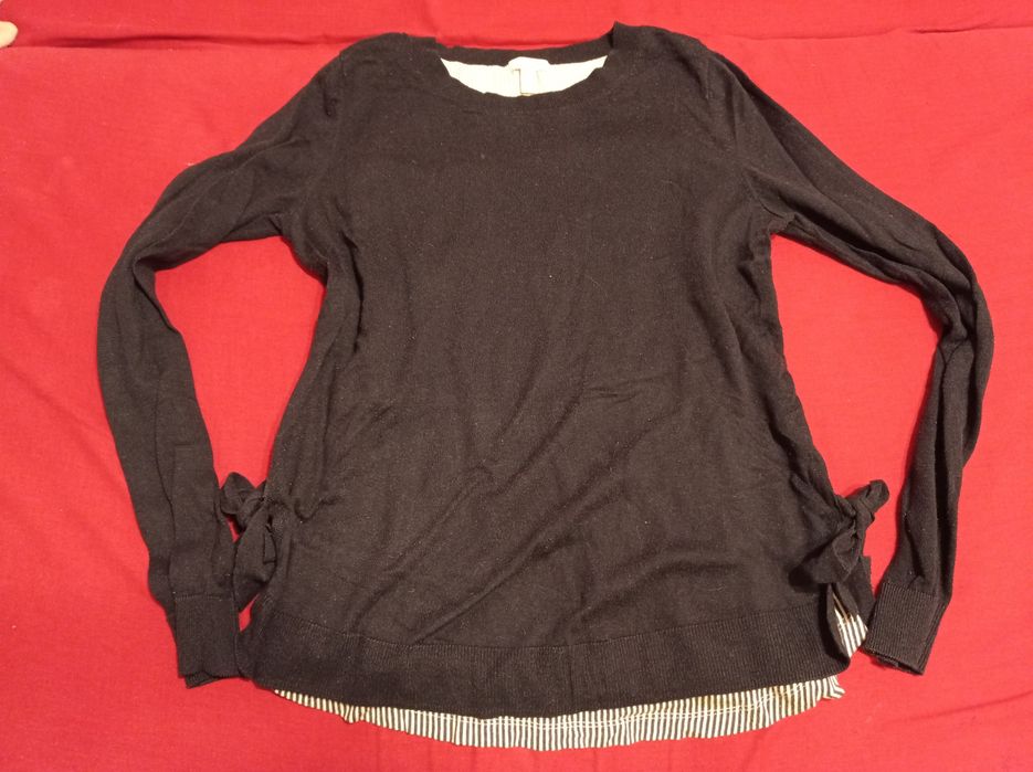 H&M Mama bluzka S do karmienia piersią granatowa