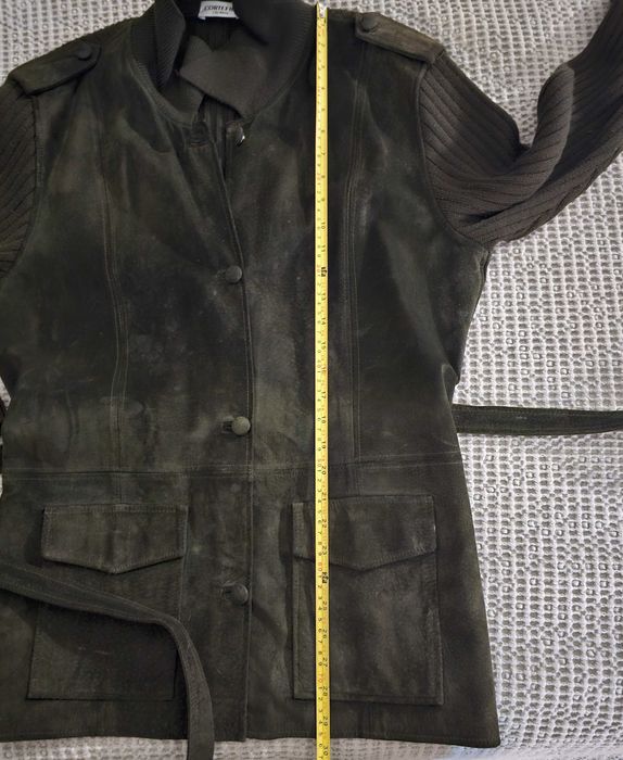 Casaco lã de merinos e pele