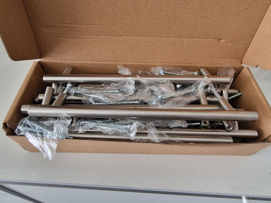 20 puxadores de inox tamanho 16 cm entre furos