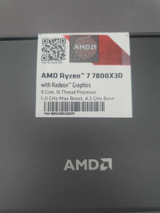 Ryzen 7 7800x3d nowy kupiony 29.01.2026