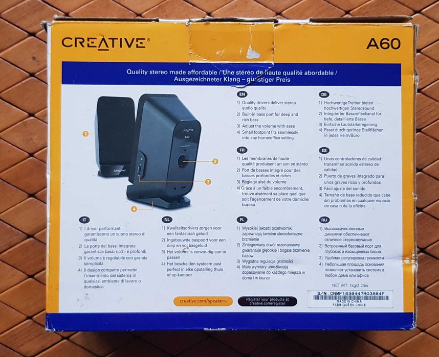 Głośniki Creative A 60 2.0