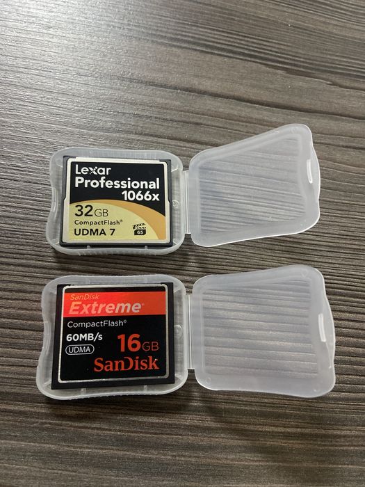 Карти пам’яті Lexar, SanDisk 32GB, 64GB CompactFlash 1066x