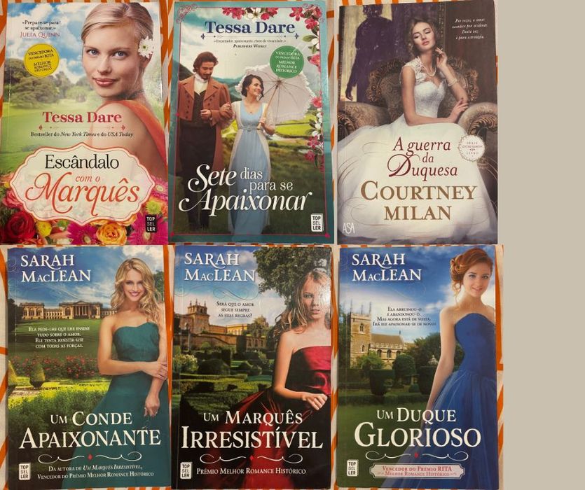 Romances - ótimo estado - Madeline Hunter, Megan Maxwell, Tessa Dare