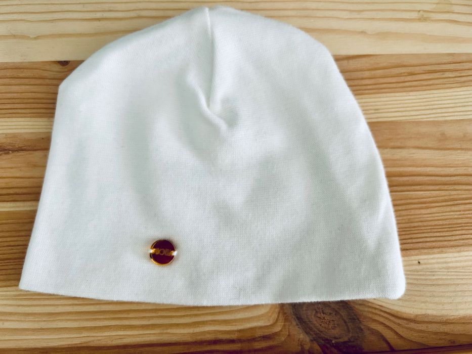 Czapka ecru Anastazja i apaszka - Noeli