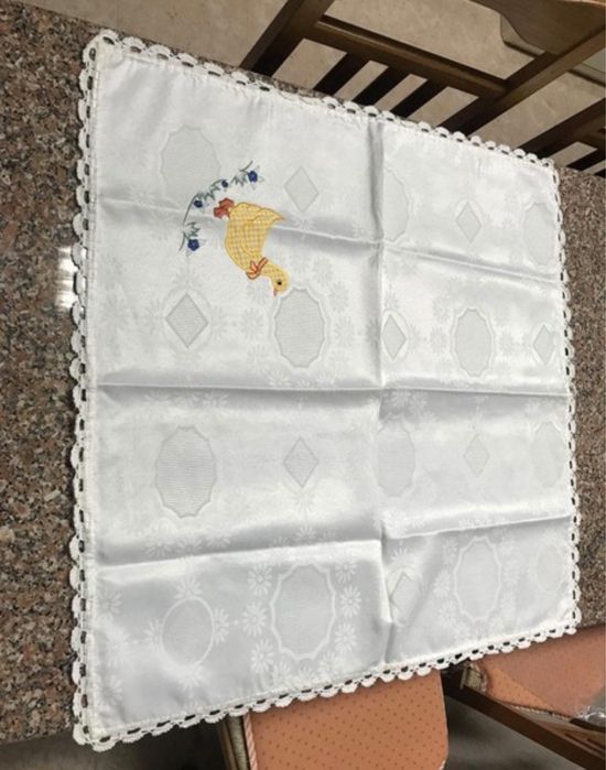 Toalha de chá quadrada