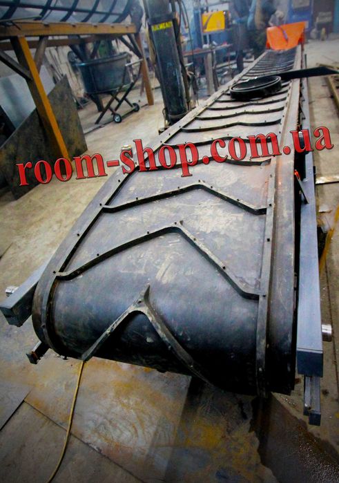 Ленточный конвейер, ширина 400 мм., транспортер, погрузчик, под углом