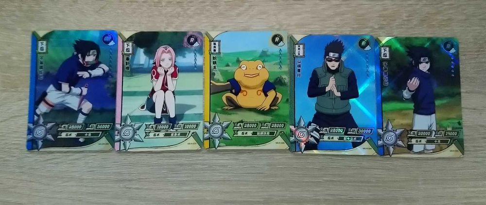 10 Boosterów z Kartami Naruto Tier 2 Wave 4