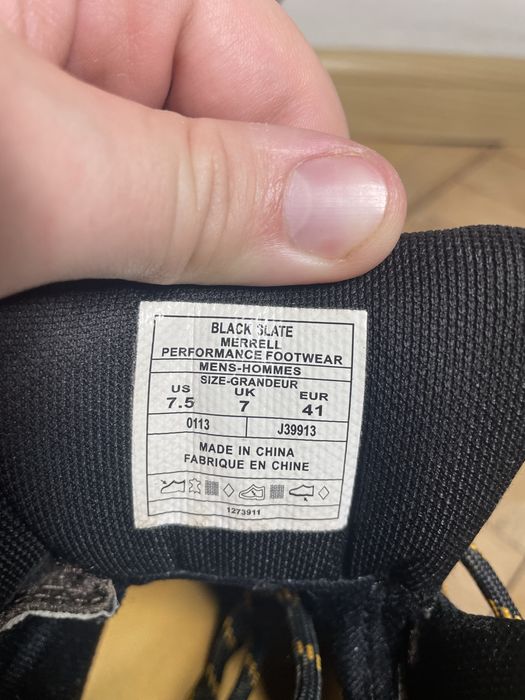Трекінгові черевики Merrell Black Slite Goretex