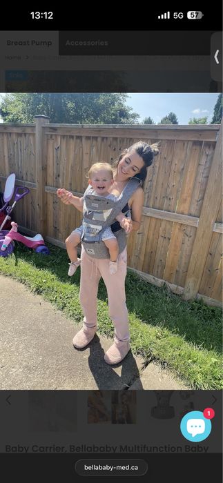 Marsúpio ergonómico Bellababy com hip seat – como novo