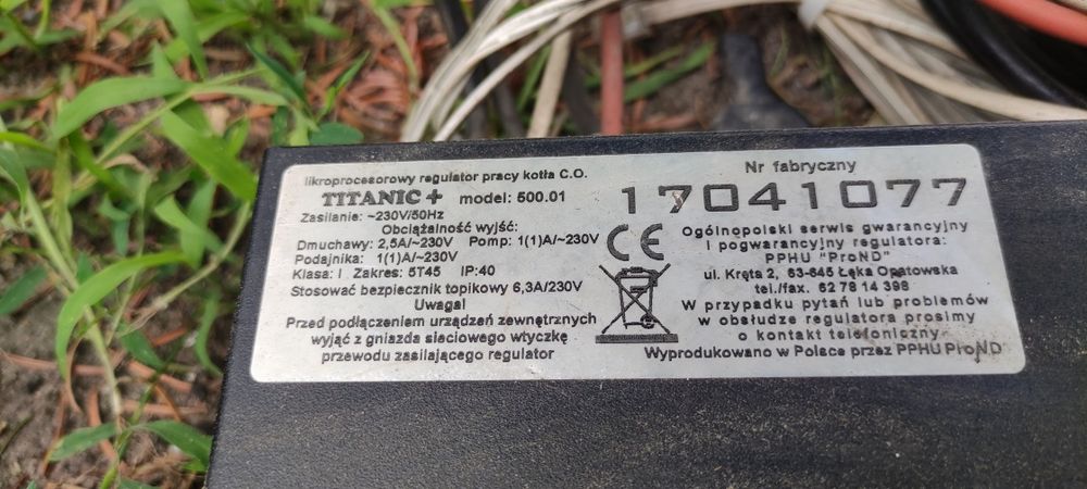 Części do pieca Pleszew 12 kw