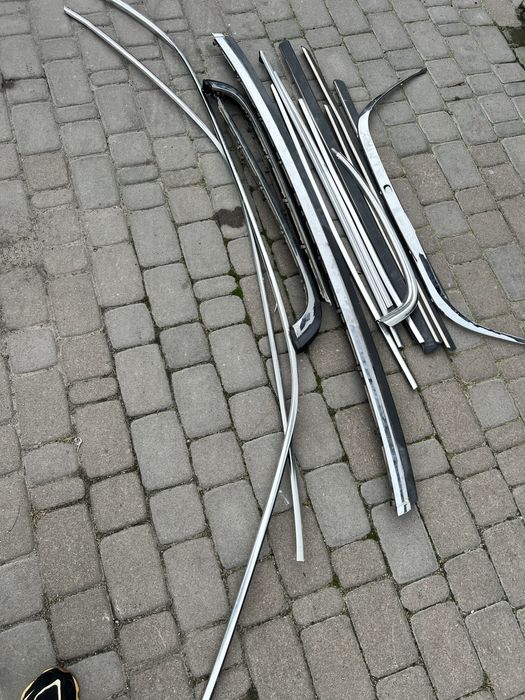 Хром bmw e38, молдинги, молдинг бамперу