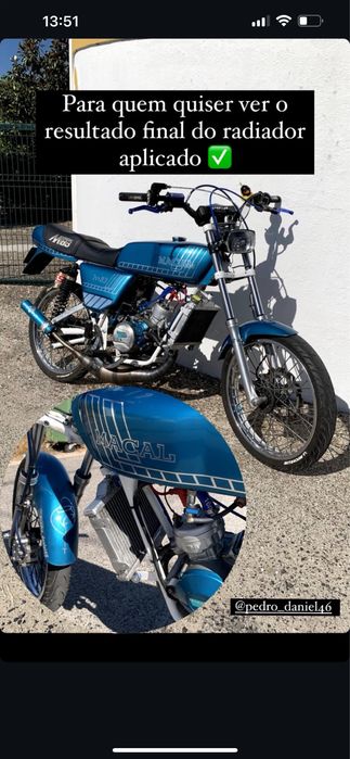 Radiador sobredimensionado tzr 80/125 e 250