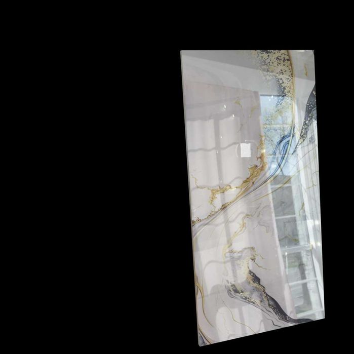 Ekskluzywna płytka POLEROWANA 120x60–biały marmur ze złotą żyłą POŁYSK