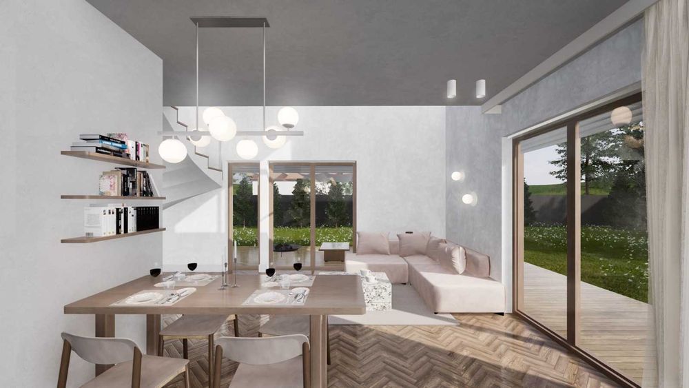 Dom całoroczny 106,38m2 na STALOWEJ konstrukcji szkieletowej LGS