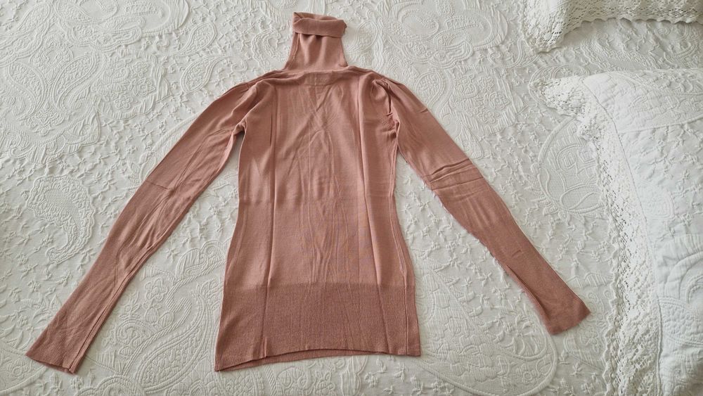 Camisola de Gola Alta, malha, Pull & Bear, tamanho L, nova