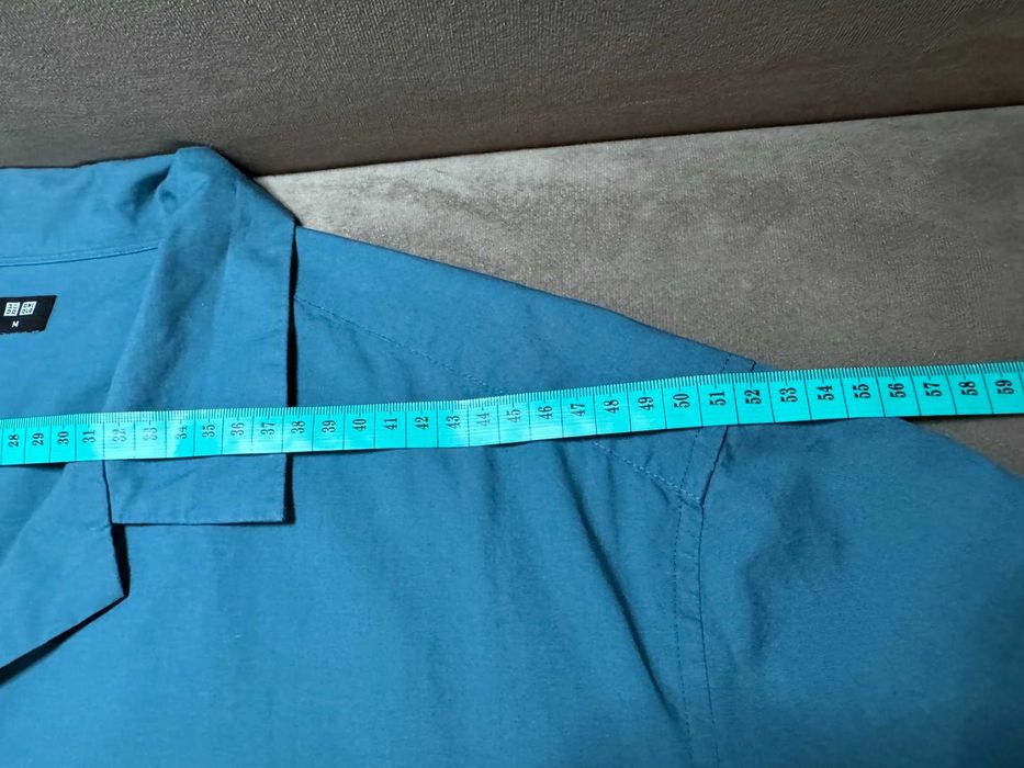 Koszula męska, kubanka, 53% modal, Uniqlo r. M/L-super stan