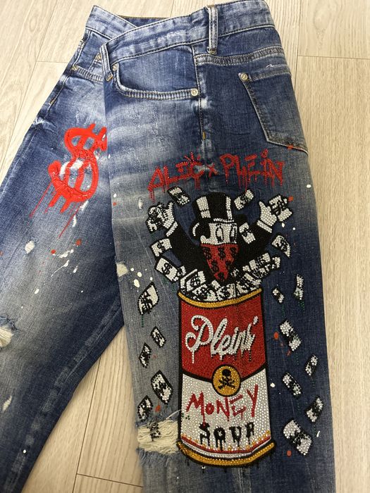 Джинси жіночі сині philipp plein