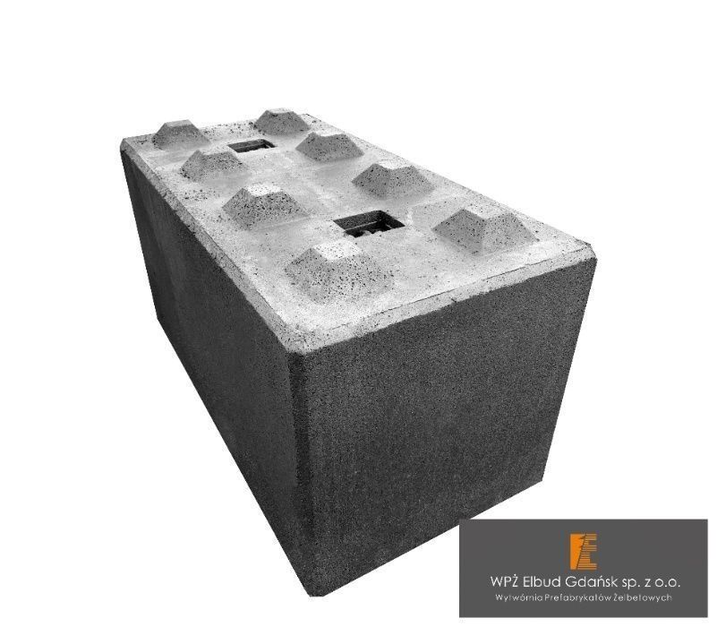 Bloki Betonowe 120x60x60 cm (zasieki, ściany oporowe) od Producenta