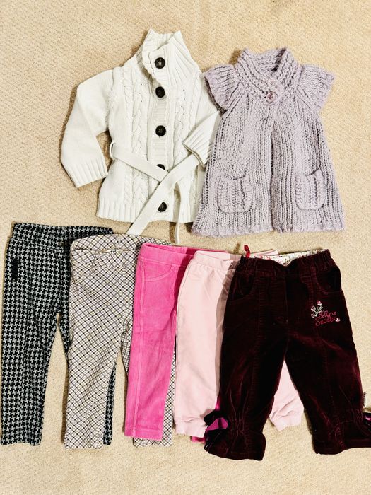 Zestaw ubrań dziewczynki Zara, Wójcik, Coccodrillo, H&M r. 86-92