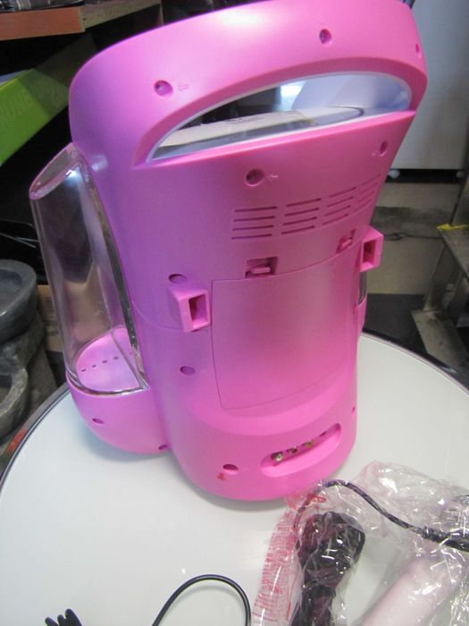 Zestaw do karaoke dla dzieci głośnik 2 mikrofony LED Auna Liquida