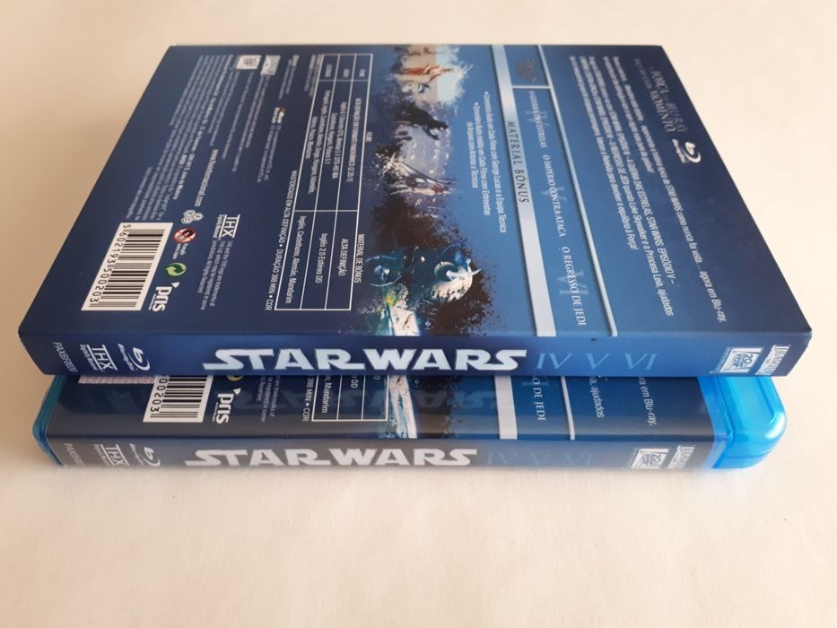Blu-ray Star Wars IV, V, VI (edição nacional)