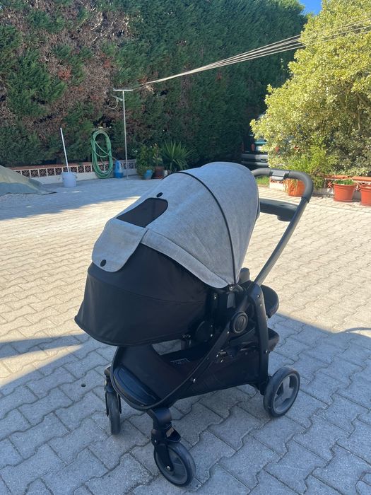 Conjunto Carrinho + ovo + isofix + alcofa Graco