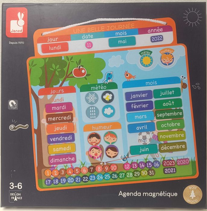 tablica magnetyczna układanka kalendarz