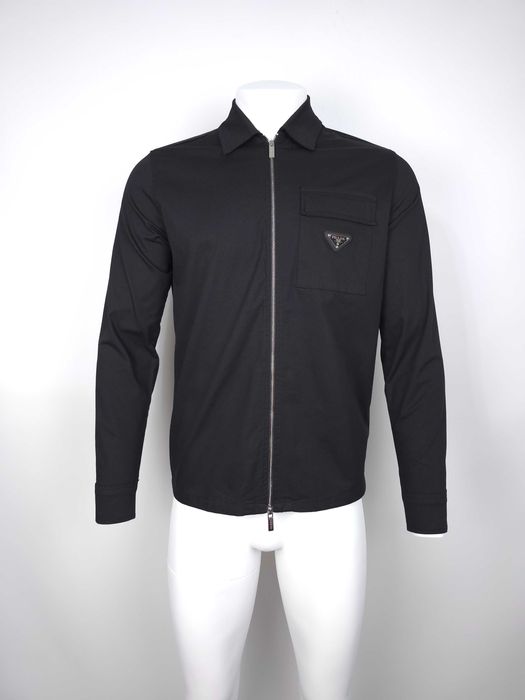 Prada koszula czarna na zamek