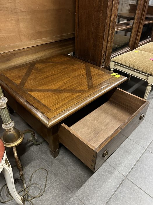 Dębowy Stolik kwadratowy z szuflladą/Raty