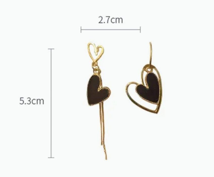Kolczyki serca Nowe