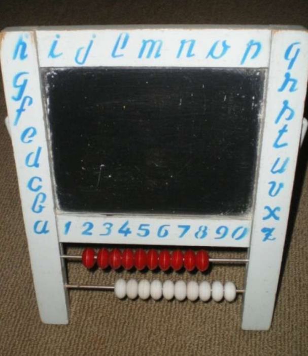 Quadro didático com ardósia - anos 60