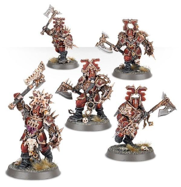 5x BLOOD WARRIORS AOS Warhammer Blades Of Khorne Ramki