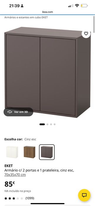Cubos e armario Ikea