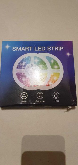 Taśma LED RGB z pilotem – zestaw, nowa