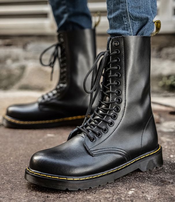 Combat Boots glany oficerki kozaki 14 dziurek oficerki martensy