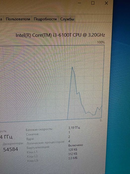 Міні ПК компютер HP ProDesk 600 G3 i3 6100T RAM 8Gb SSD 256GB WI-Fi