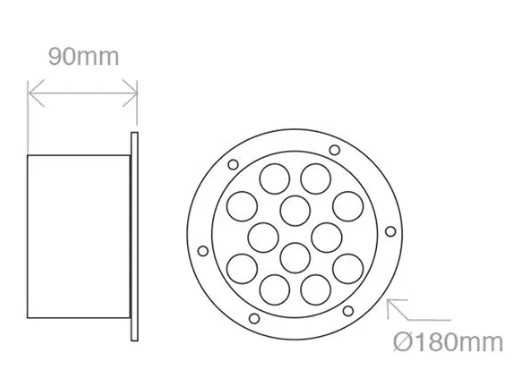 Uplight Focos Led Chão 12W