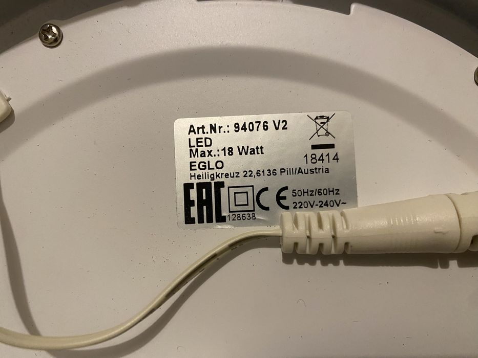 Iluminação de tetxo c/ lâmpada LED