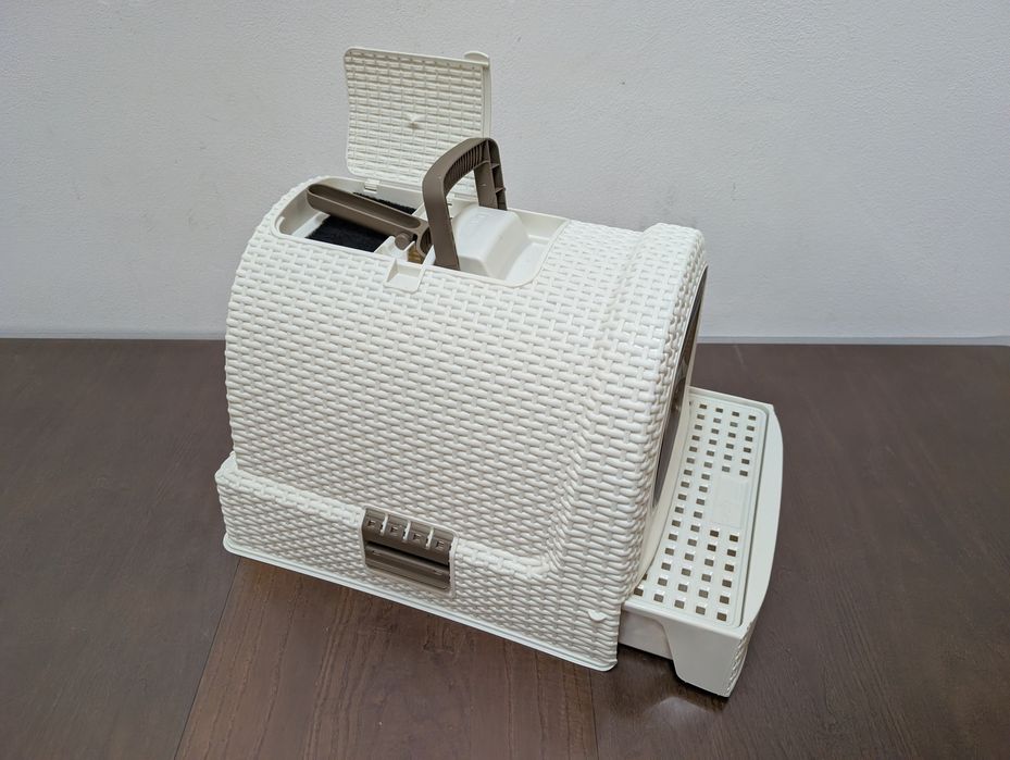 Curver Kuweta Toaleta z Filtrem dla Kota Eco-Friendly 51x38,5x39,5cm Biała - NOWA Z DEFEKTEM