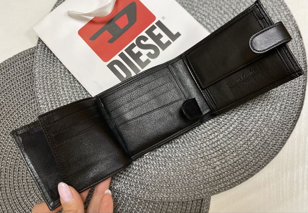 Гаманець чоловічий шкіра шкіряний чорний/кошелек мужской кожа кожаный