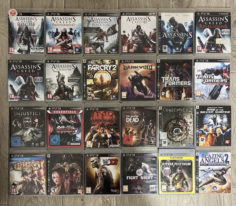 Диски Sony playstation 3 ps3 лицензия, игры.