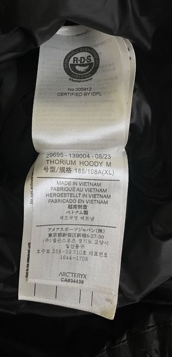 Пуховик Arcteryx Thorium