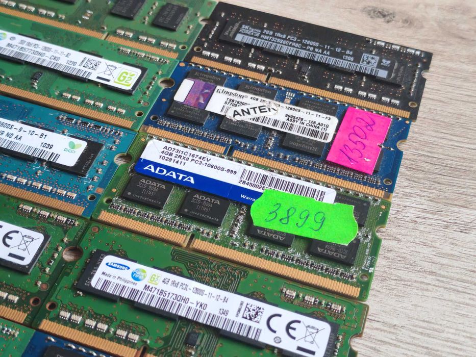 Оперативная память для ноутбука 2gb, 4gb DDR3 sodimm