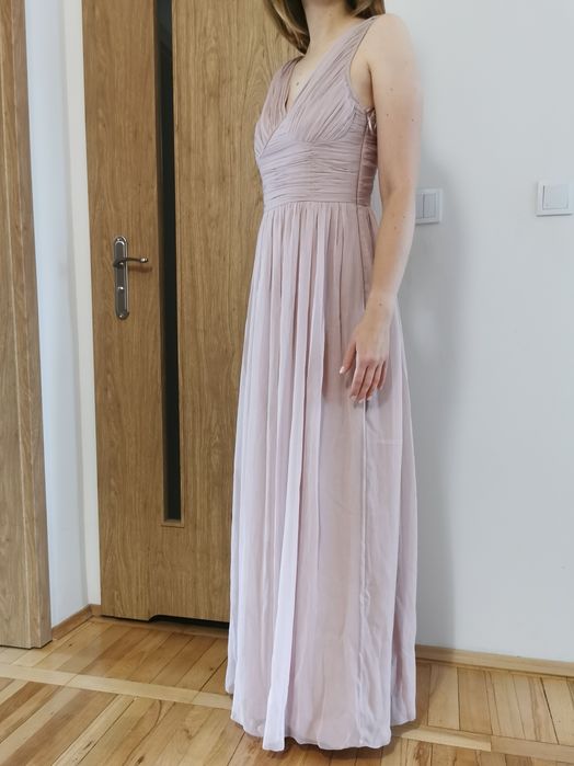 Sukienka wieczorowa Next Lipsy r. 36 maxi, pink