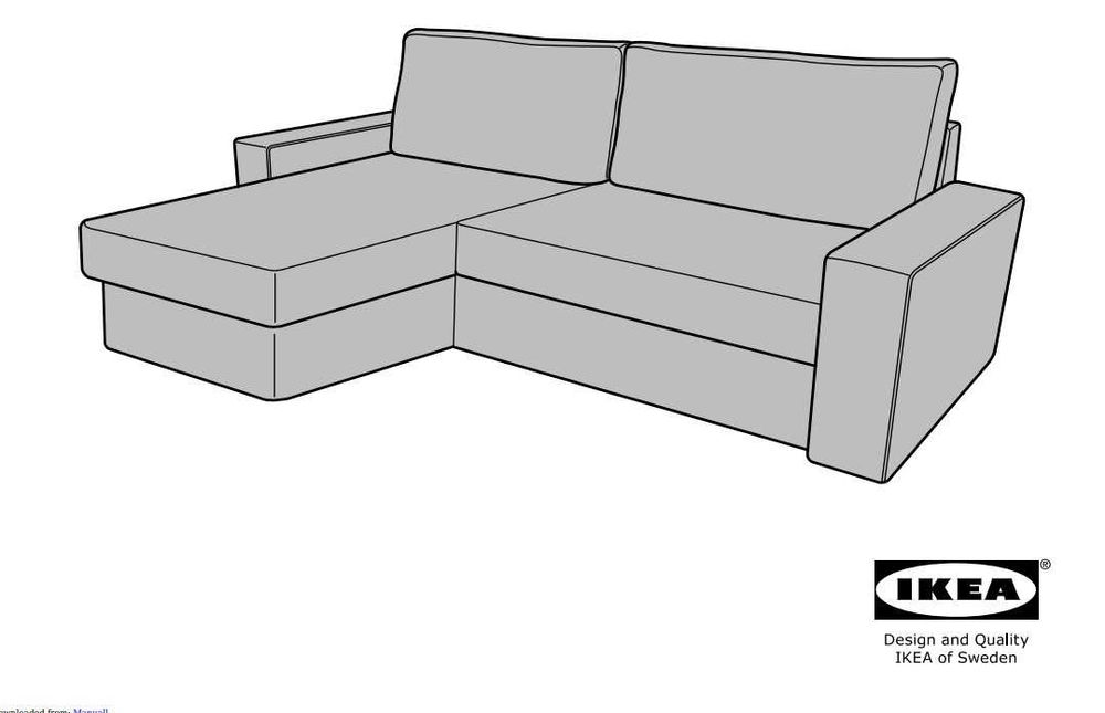 Sofá-cama com Chaise Longue para 3/4 pessoas