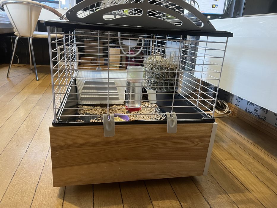 Клітина для морських свинок скинні, гризунів  З ПІДІГРІВОМ