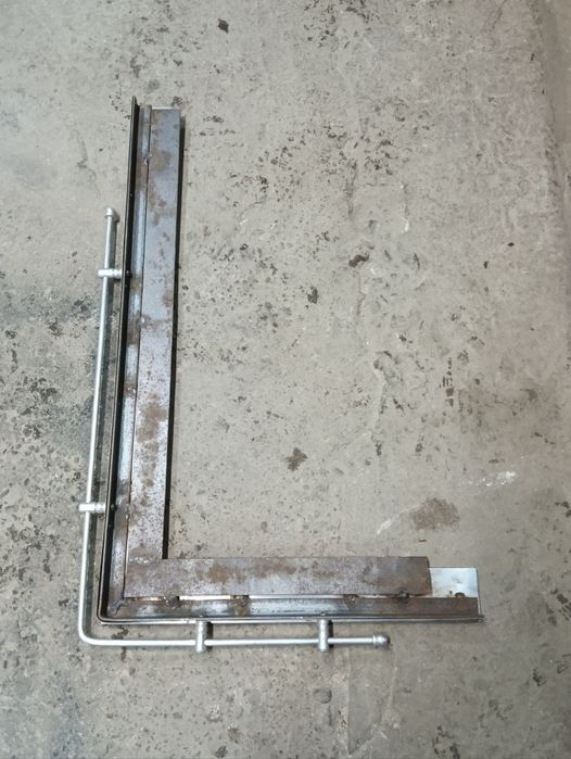 Кутник пічний нержавійка, малий 50*80см