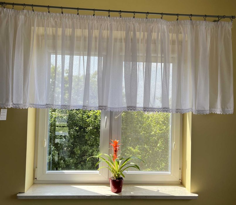 Firanka krótka do kuchni batyst 80x320 gipiura